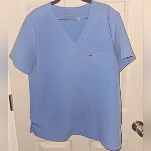 Figs Ceil Blue Scrub Set